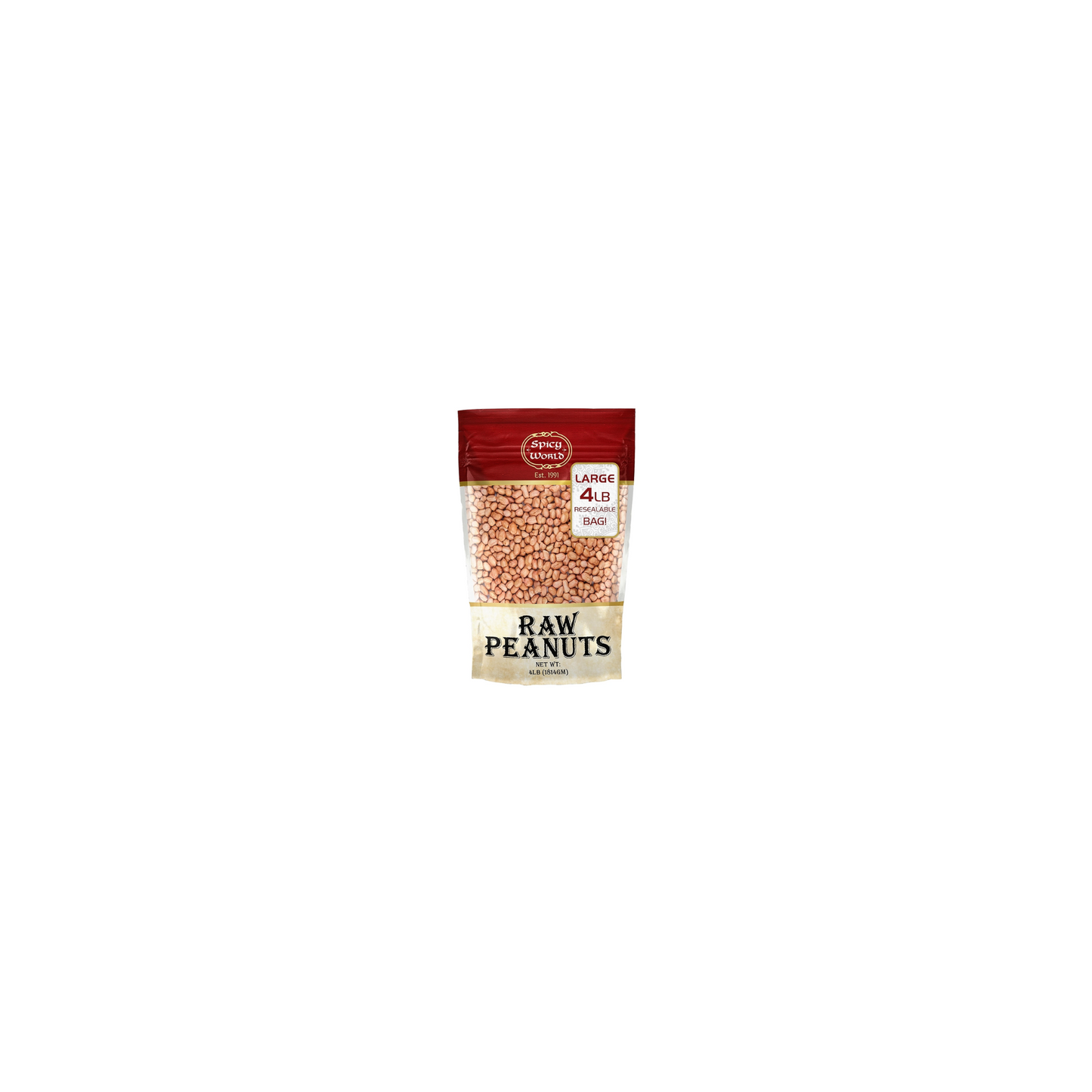 Spicy World Raw peanut 4lbs