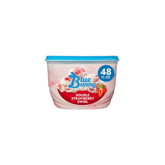 Blue Bunny Double Strawberry Swirl