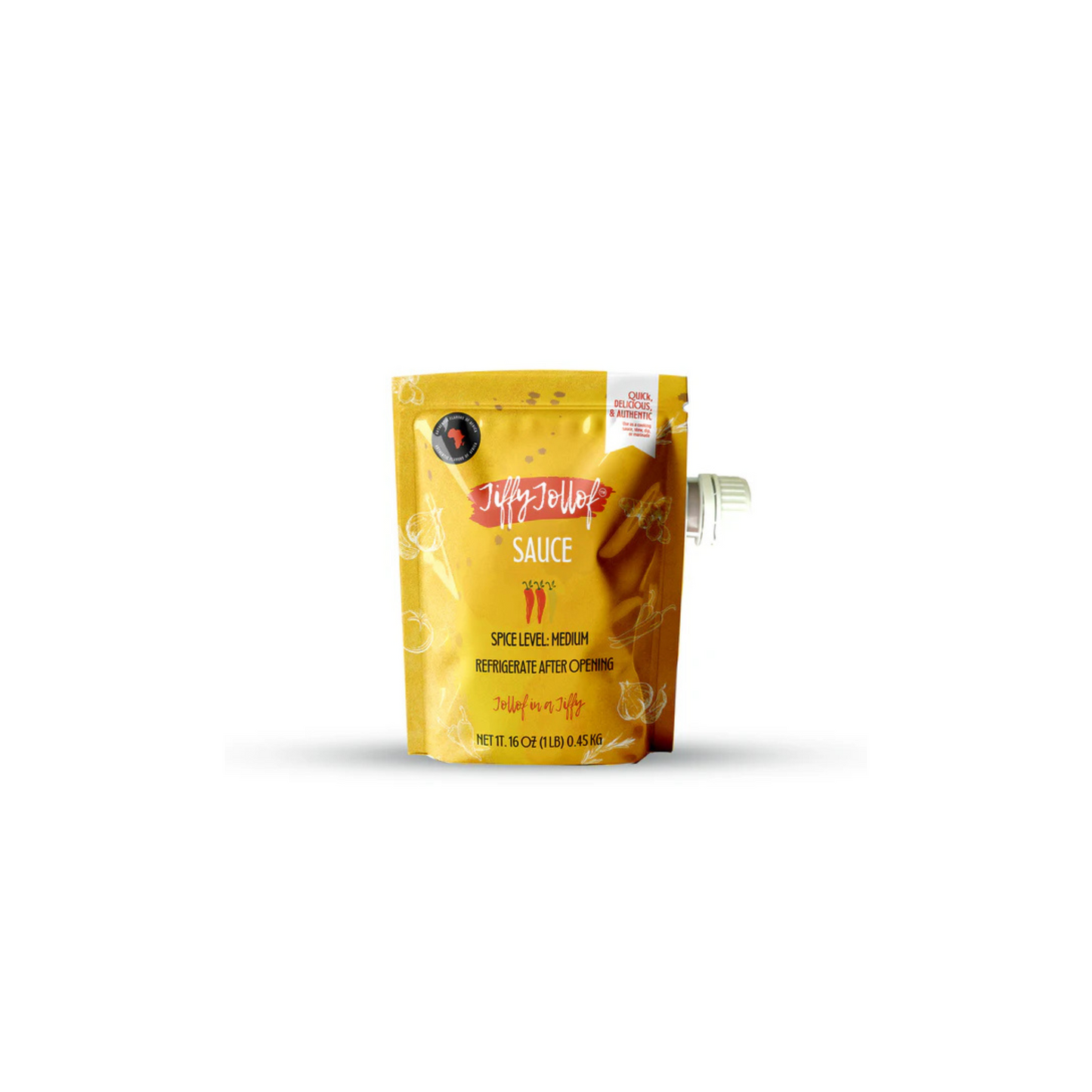Jiffy Jollof Sauce pouch 16oz (Medium)