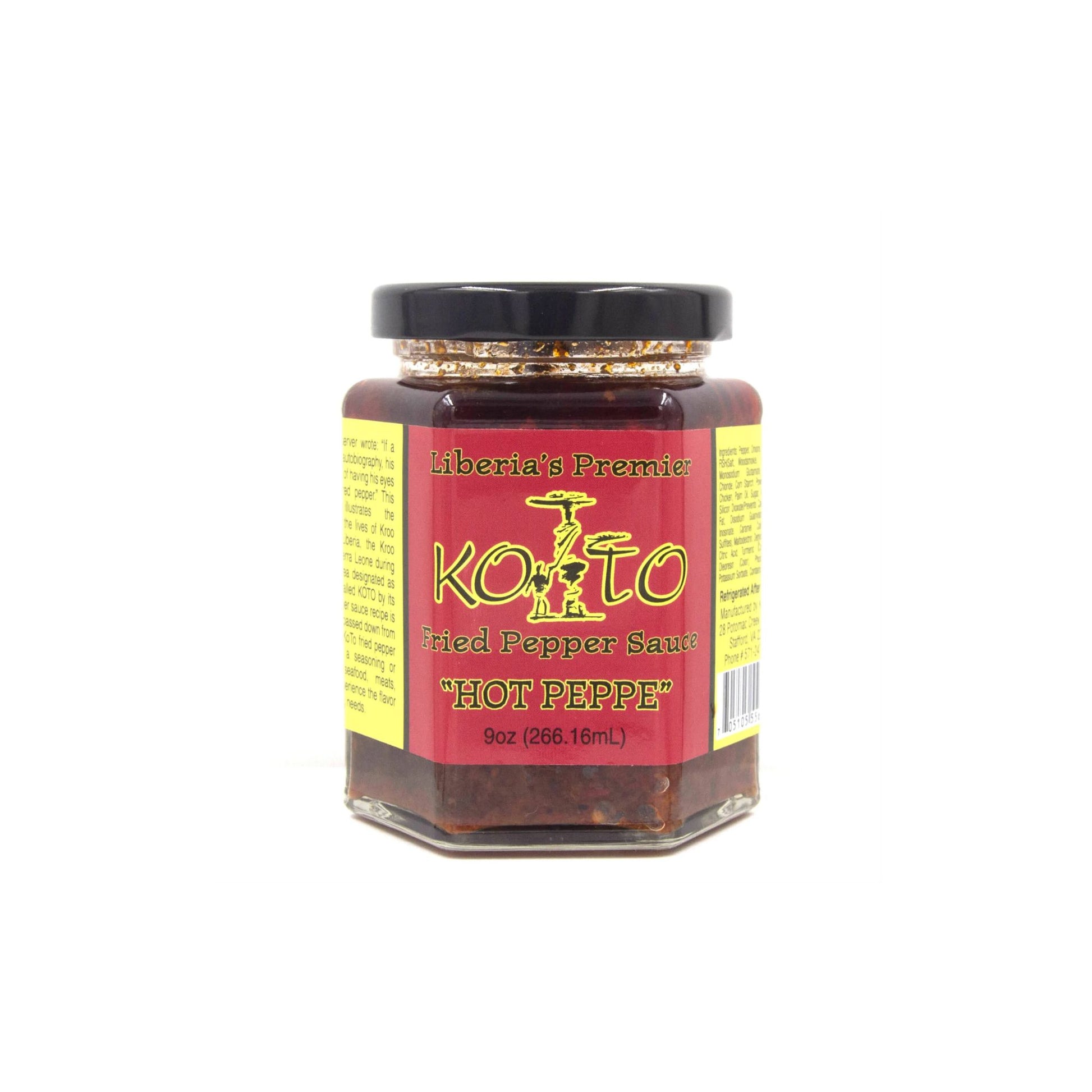 Koto Fried Pepper Sauce 9oz (Hot Pepper)