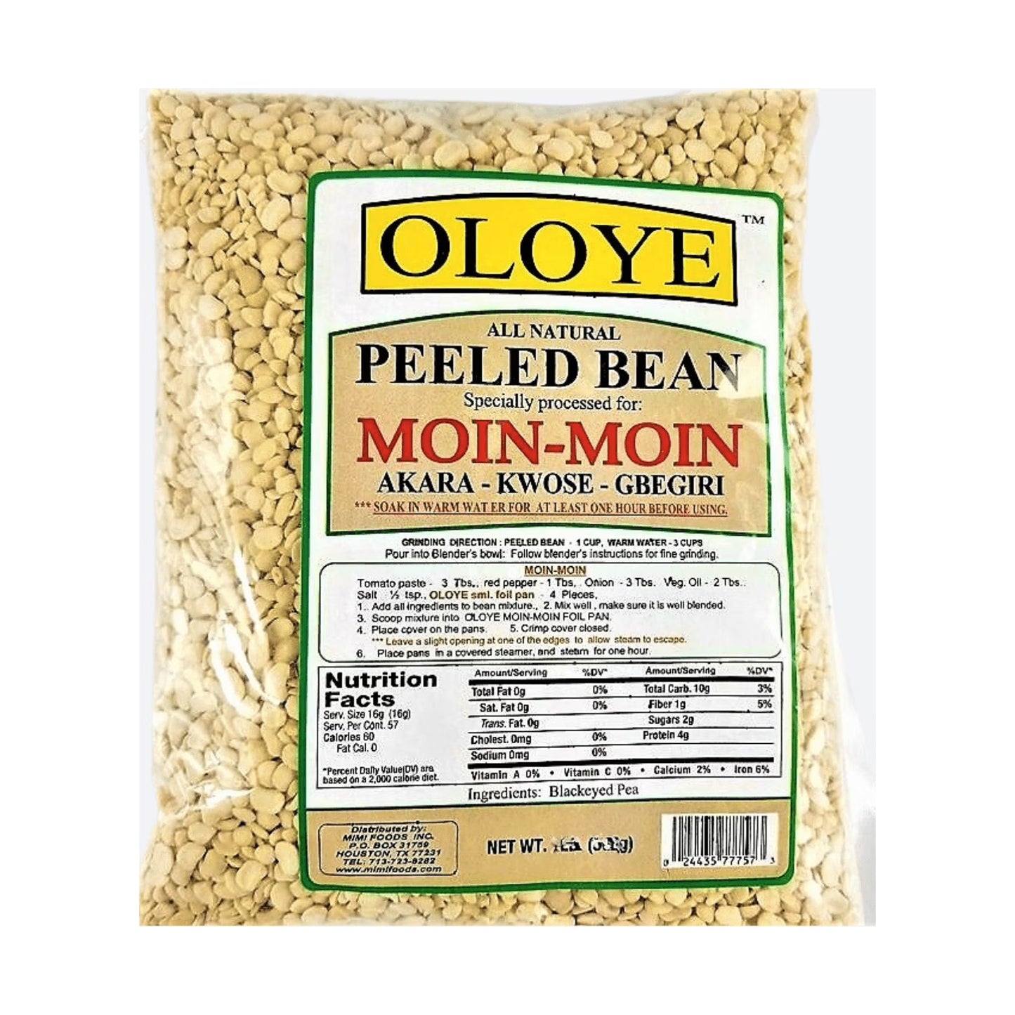 Oloye Peeled Beans