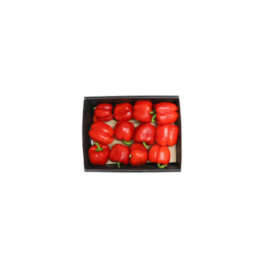 Fresh Red bell pepper (Half Box) 10lbs