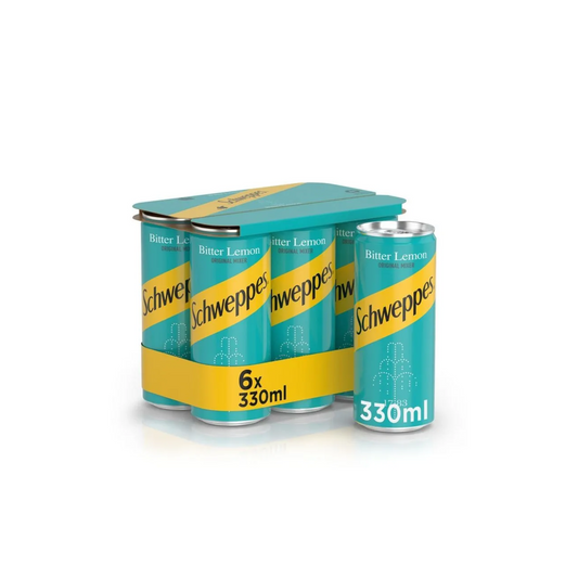 Schweppes Bitter Lemon Can of (6)